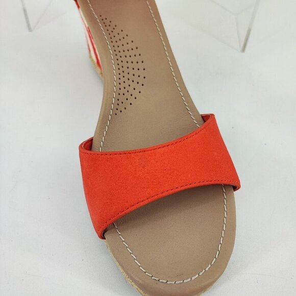 UGG Woman’s Wedge Red Leather Strappy Espadrille Comfort Sandals Size 9 - Picture 13 of 13